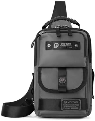 FANDARE Mångsidig herr bröstväska axelväska slingväska herrhandväska axelväska stadsväska män axel crossbody bag vandring utomhus sport resa axelväska vattentät nylon