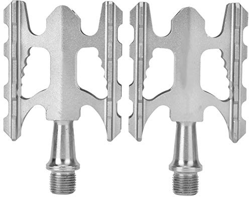 Cycing Pedal, Aluminium Alloy Mountain Cycing Pedals Dual Function Flat and Pedal 3 Sealed Bearing Pedals for Folding Mountain Road Leisure