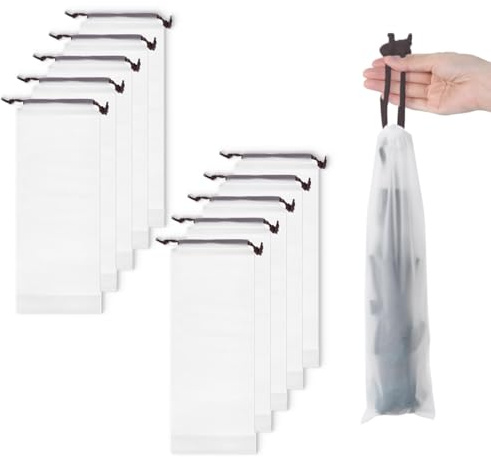 10 piezas Paraguero, Bolsas de Paraguas húmedas Bolsas de Repuesto, Paragüero, Bolsa de almacenamiento de paraguas de plástico translúcido
