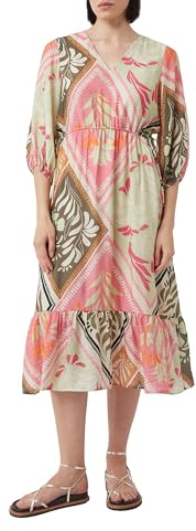 Comma Fließendes Kleid aus Viskosemix mit Unterkleid