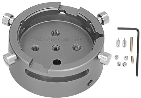 Urverkshållare Aluminiumlegering Multifunktionellt reparationsverktyg för ETA7750 ETA7751 ETA7752 ETA7753 SW500 Urmakare Grå Färg Inkluderar skruvar och insexnyckel
