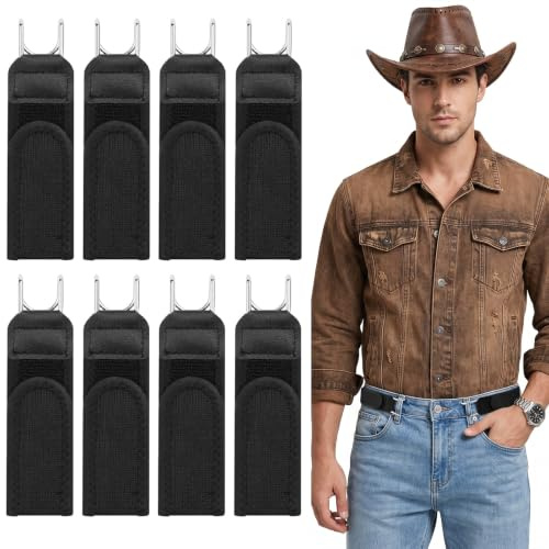 Set di 8 cinture senza fibbia per uomo e donna – Cinture elastiche invisibili con ganci metallici; regolabili e senza fibbia, ideali per jeans e abiti esterni