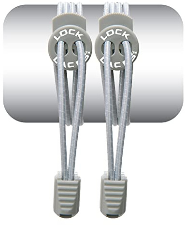 LOCK LACES elastische selbstbindende Schnürsenkel: Schnellschnürsystem für Kinder, Athleten, Erwachsene & Senioren - Keine Schuhe binden erforderlich - Komfort Fit & fester Halt in Einheitsgröße