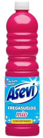 Asevi Fregasuelos Perfumado Duradero Mio - Friegasuelos Concentrado con Aroma Floral - Limpiasuelos con pH Neutro para Todo Tipo de Suelos, Incluso Superficies Delicadas - Envase de 1 Litro
