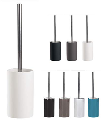 KW Pure Porcelain Toilet Brush and Holder (White)