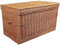 weeco Weidenkorb XL, Korbtruhe Truhe extra groß 80cm mit Deckel Wicker Chest