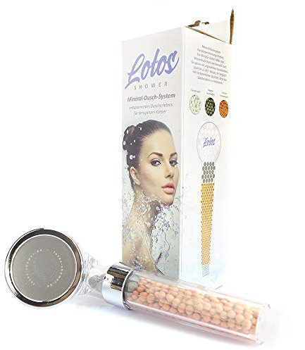 Anion Spa Alkaline Water Saver Shower Head Purifier Water Filters + Extra Filtration Shower Head Negative Ion Mineral Balls