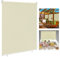 LARS360 Außenrollo Balkon Außenrollo Senkrechtmarkise Rollo Beschattung Balkonrollo Sichtschutzrollo Außensonnenschutz Sonnenschutz UV-Schutz (180 x 140 cm, Beige)