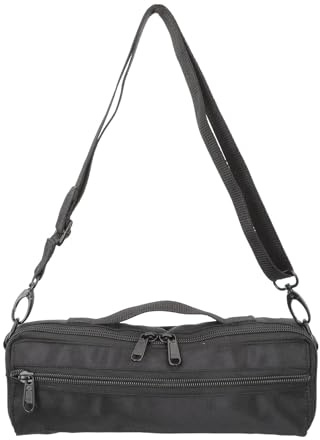 EXCEART Piccolo Storage Bag Canvas Wind Instrument Carrying Case Lightweight Practical Protective Cover for Outdoor Music Performance 10.23X3.93X2.36In