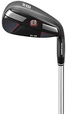 MAZEL Herren Golf Driving Eisen 2,3,4,5,6,7,8,9, P Rechtshändig, Single Golf Iron Club Premium Edelstahl Welle Breite Sohle für Anfänger (Black Individual,RH, 8 Iron)