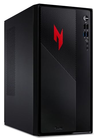 Acer Nitro N20 Gaming Desktop PC - Intel Core i5-13420H, 16GB, 512GB SSD, NVIDIA GeForce RTX 3050, No Display, Windows 11, Black