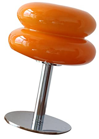 LUCKDANO Lampada da Tavolo della Crostata Carino Scrivania Adorabile Light Vetro USB con Morbido per il Dormitorio Camera Letto Senza Strobo Efficiente Dal Punto di (ORANGE)