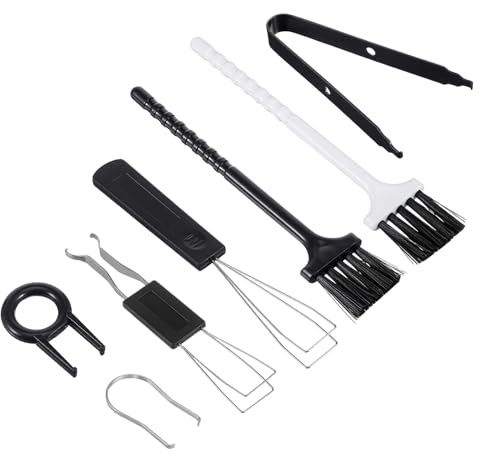 Aysatogc Juego de 7 herramientas para quitar teclas, pinzas universales y cepillo de limpieza, extractor de interruptores, herramienta para teclados, PC, portátil, Keycaps