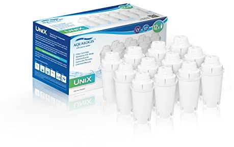 Aqualogis UniX Wasserfilter kartuschen Classic Kompatibel mit Brita Classic, Dafi Classic, PearlCo Classic, Anna Monomax – 12 Pack