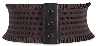LumiSyne Elastica Corsetto Cintura Per Donna Cintura Larga Design Bottoni a Pressione Moda Balze Cintura In Vita Vintage Cintura Cinch Cintura Waspie Per Vestito Abito Soprabito
