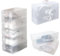 KERDEETE 20 Pack Clear Plastic Shoe Storage Boxes, 30x18x10cm, Stackable, Foldable Shoe Organiser Box with Handle for Closet/Hallway/Under Bed