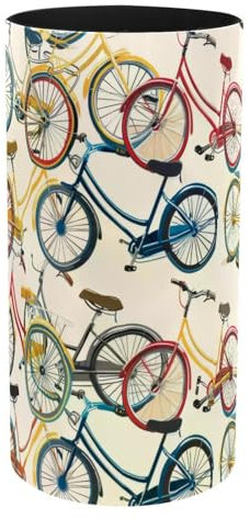 VAPOKF Porte-stylos pour bureau, boîte à musique, pot à crayons, pinceaux de maquillage, rangement de fournitures de bureau, organisateur pour la maison et le bureau – Vélos colorés