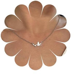 Collier Cristal Boho Oiseau en Argent, Pendentif Colibri Strass Retro Bijoux Pour Femmes