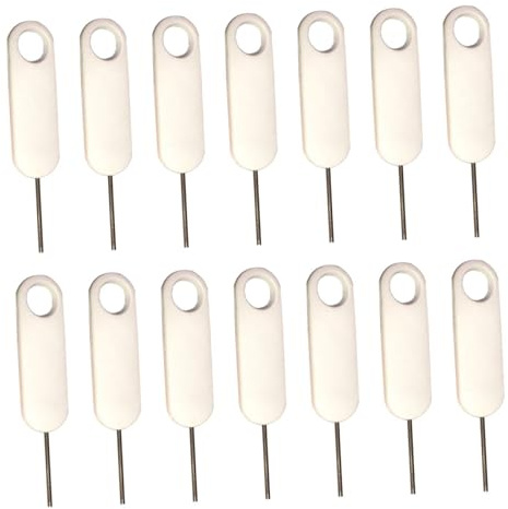 GRIRIW 20 Pezzi Estrattore Sim in Acciaio Inossidabile e ABS Strumento per Espulsione Schede Sim Smartphone Pin Rimuovi Chip Leggero e Resistente Accessorio Pratico per Tutti i Modelli