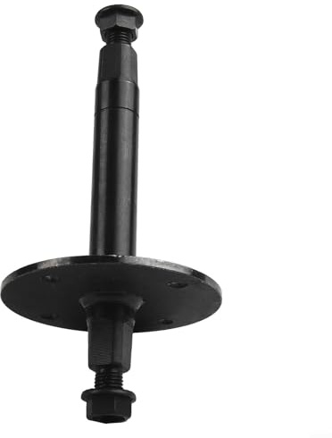 Volakebeing Eje de rueda de repuesto para bicicletas Tianxin, eje de pedal de metal de 165-181 mm con espacio entre agujeros de tornillo de 60-66 mm, negro (17 mm x 165 mm)