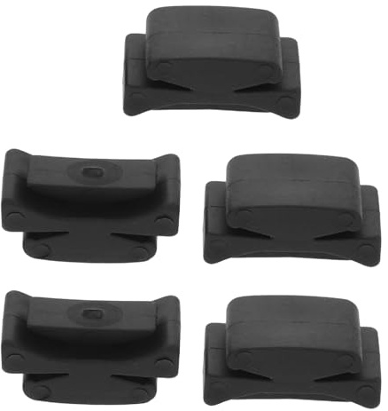 Hoement 5 Piezas Soporte de Goma para Púas de Guitarra Ukelele de Organizador Portátil Antideslizante para Almacenamiento Seguro de Plectros