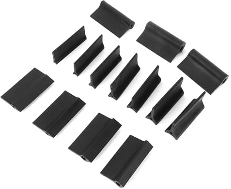 Xiuganpo Blocs de Ponçage 14 Pièces, Tapis de Papier de Verre en Caoutchouc, Tampon de Polissage de Contour Flexible avec 3 Formes, Idéal pour les Automobiles, les Produits en Bois et le Meulage des