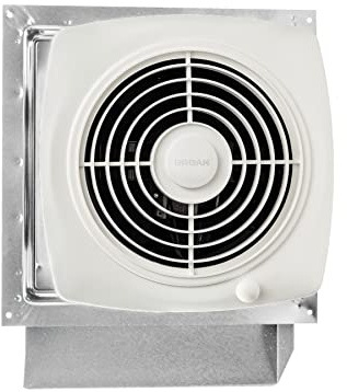 Broan-NuTone 509S Through-the-Wall Ventilation Fan, White Cover, On/Off Switch, 200 CFM, 8.5 Sones, 8