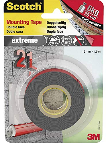 3M 40021915 Montageband Scotch® Grau (L x B) 1.5m x 19mm 1.5m