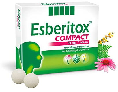 Esberitox COMPACT 40 Tabletten bei Erkältungskrankheiten - 5-fach konzentrierte Heilkraft - kompakte Pflanzenpower - ab 12 Jahren