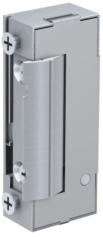 BASI | Elektrischer Türöffner | Universell für DIN rechts und links Türen | Mit Hebel zur mechanischen Entriegelung | 10-24 Volt | Extra Flache Bauform 16,5 mm