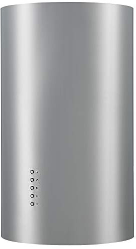 Cookology 35cm Cylinder Island Cooker Hood, Ceiling Mounted Extractor Fan (Stainless Steel)