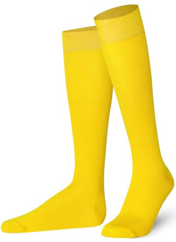 Mysocks Unisex knästrumpor långa strumpor, tillverkade av extra finkammad bomull | sömlös tå | mjukt latexband, 37-41 EU