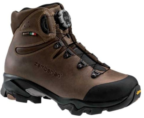 Zamberlan Stivali 4015 Leopard FGL GTX RR BOA WL GORE-TEX da uomo per caccia, montagna, escursionismo, trekking, suola vibram colore marrone, marrone, 44 EU
