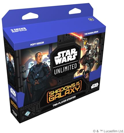 Asmodee - FFG - Star Wars: Unlimited Shadows of The Galaxy - Kit de démarrage 2 Joueurs - Jeu de Cartes à Collectionner - Jeu de société - pour Adultes et Enfants dès 12 Ans - Version Anglaise
