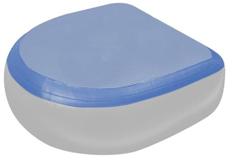 Cojín inflable para bañera de hidromasaje, cojín elevador de asiento portátil con peso para baño y bañera de hidromasaje