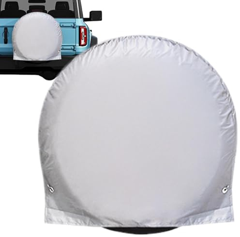 Housse de pneu de secours pour camping-car – Housses de roue imperméables pour pneus de remorque – Protection de pneu de soleil, pluie, neige pour pneus de 68,6 à 73,7 cm, protection de roue
