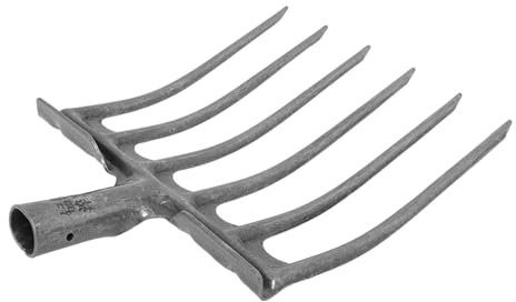 VANZACK Fourche Acier Robuste Outil de Jardinage Multifonctionnel pour Ameublir Sol 4 Dents Labourage des Cultures