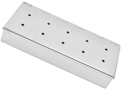 BESTonZON Scatola Per Affumicare in Inossidabile Per Barbecue e Carne Accessorio Per Grigliate e Barbecue Facile Da Pulire e Trasportare