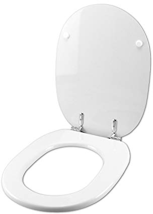 Copriwater Ideal Standard LINDA BIANCO I.S. Cerniera Cromo-Sedile-Asse Wc