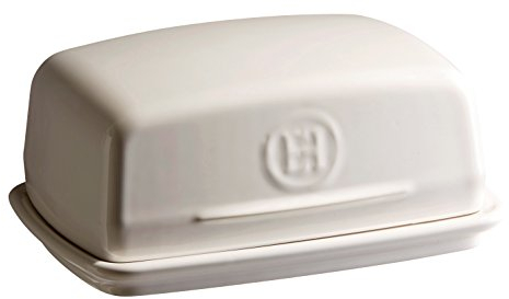 Emile Henry Butter Dish Mantequillera, Cerámica, Beige (Clay), 16.5x11.5x7.5 cm