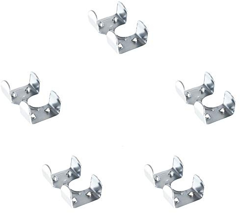 Heavy Duty Zinc Plated Double Rope Clamps Fits 3/8-inch, 1/2-inch, 5/8-inch and 1/4-inch Ropes Cords
