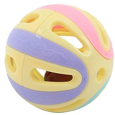 Jouet Balle grelot Chats, interactifs pour chasser Les Chatons, hochet Creux pour Chats, Adorable Chaton chassant Balle et Accessoires pour pour Animaux de Compagnie pour Chatons,