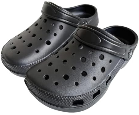 A2Z 4 Kids Klassisk Träskor Slip On Trädgård Träsko Sandal Sommar Strand Holiday Mulor - Clogs AZ32557 Black 12 UK Ch