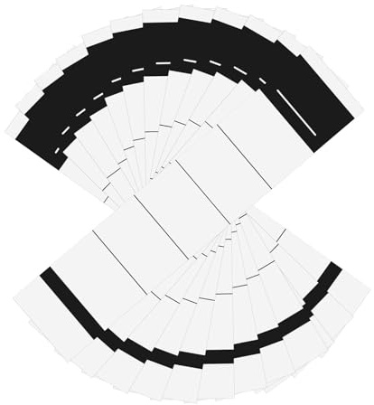 100 Pack Binder Spine Labels 3.6 x 19 cm, Adhesive File Folder Spine Labels, Writable Adhesive Tags for Folders
