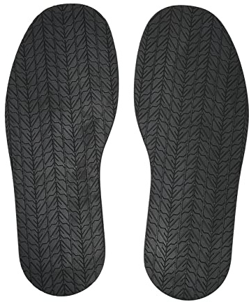 1 par Full Sulor för Skoreparation, 12,7 i Lång X 4,9 i Bred Anti -slipbrusreducering Premiumgummisulor, DIY -ersättning för Utomhusskor Utomhus (Svart)