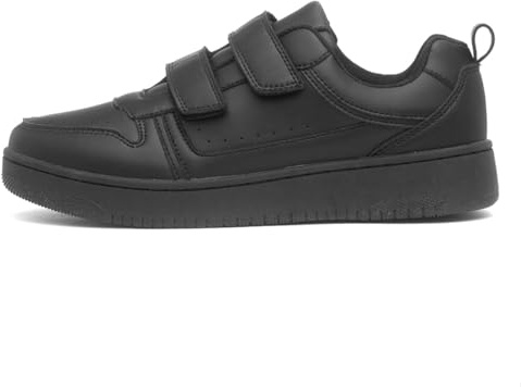 XL Womens Black Easy Fasten Trainer - Size 6 UK - Black