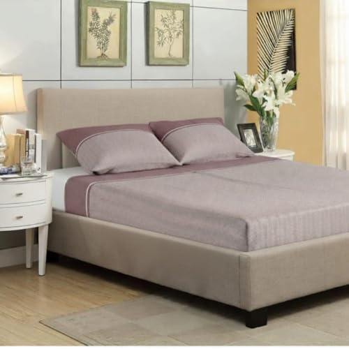 Jenny Sesal Set completo letto in Flanella Anti-Pilling - Auren Singolo, una piazza e mezza e matrimoniale - Calde e morbide al tatto (Cipria, Singolo, Spina di pesce)