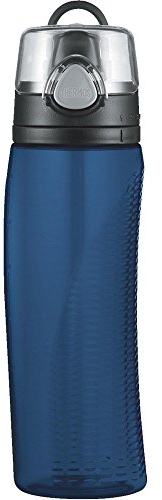 THERMOS Nissan Intak Hydration Water Bottle with Meter, Blue