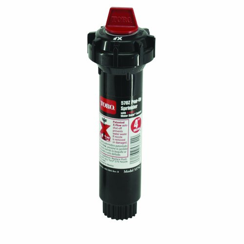 Toro 53742 570 Pop-Up with X-Flow Sprinkler, 4-Inch , Black