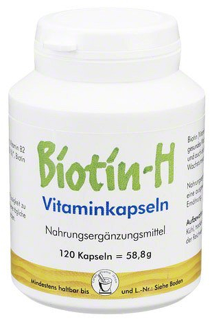 BIOTIN H Vitaminkapseln 120 St Kapseln